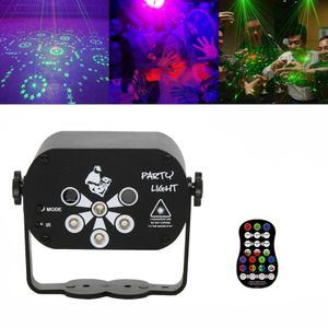 LED Bühnenbeleuchtung USB Lichteffekt Magic RGB DJ Party Lichtorgel Laser Disco Licht Projektor (60 Muster)