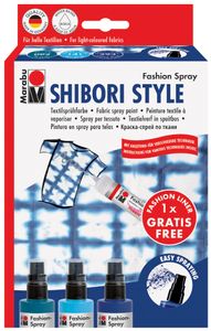 Marabu Textilsprühfarbe "Fashion-Spray" Set SHIBORI STYLE