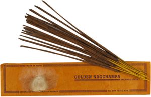 Handmade Räucherstäbchen aus Nepal, Himalayan Flower Incense - Golden Nag Champa, Orange, 22,5*5*0,3 cm, Räucherstäbchen aus Tibet, Nepal Handmade Räucherstäbchen aus Nepal, Himalayan Flower Incense - Golden Nag Champa, Orange, 22,5*5*0,3 cm, Räucherstäbchen aus Tibet, Nepal