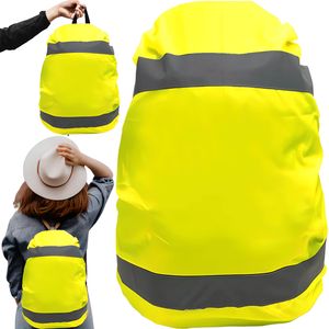 Pláštěnka na školní batoh , nepromokavá, žlutá vysoce reflexní, vysoká viditelnost, bezpečnost, velká taška 20 litrů Retoo
