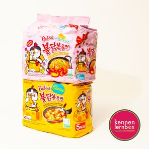 Samyang BULDAK Ramen Combo | Kennenlernbox | 5er Pack Hot Chicken Carbonara & 5er Pack Cheese