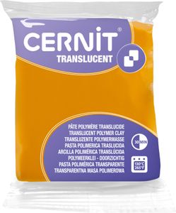 Cernit Polymer Clay Translucent Polymer-Ton Amber 56 g
