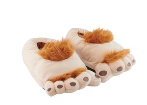 3D Halflinger Hobbit Füße Slipper Plüsch Pantoffeln Hausschuhe 35-37