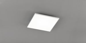 EGLO LED Panel Calemar, Deckenlampe, Deckenleuchte aus Kunststoff und Metall in Weiß, Aufbauleuchte für Büro und Küche, neutralweiß, 44x44 cm