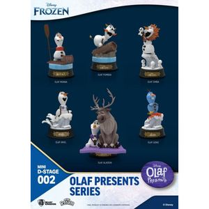 Beast Kingdom Toys Die Eiskönigin Mini Diorama Stage Statuen 6-er Pack Olaf Presents 12 cm