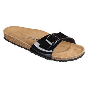 JOE N JOYCE Porto SynSoft Soft-Fußbett Black Patent Größe EU 36 Schmal
