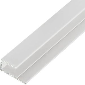 1, S-Polytec Aluminiumprofil Aluminium U-Profil 3mm Weiß RAL 9016 (2 Meter), Alu Abschlussprofil, Aluprofil für Vinyl-Boden und Aluverbundplatten Dibond, Aluminiumprofile