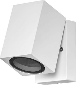 Zewnętrzna lampa ścienna LEDVANCE ENDURA Classic Cube ADJ WALL, biała, trzonek GU10 (maks. 35 W), może być wyposażona w prostą lub inteligentną lampę, regulowana głowica oprawy, stopień ochrony IP44