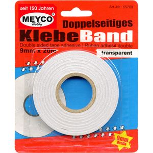 Doppelseitiges-Klebeband  Meyercordt GmbH Gebinde: 9mm x 20m