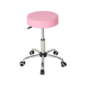 Schreibtischhocker - Friseurhocker - Arbeitshocker - Hocker - höhenverstellbar - rosa