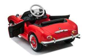 Elektro Kinderauto BMW 507 Oldtimer 2x 35W 12V 7Ah USB LED Kinderfahrzeug rot