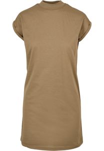 Dámské šaty Urban Classics Ladies Turtle Extended Shoulder Dress khaki - 4XL