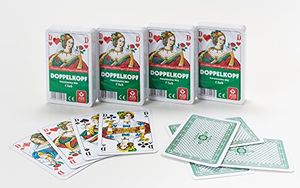 ASS Altenburger Spielkarten 70023  Doppelkopf französisches Bild 4er Pack
