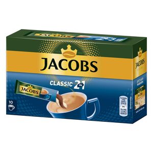 Jacobs 2in1 löslicher Kaffee 12er Pack Sticks Instantkaffee 12 x 10 Becherportionen