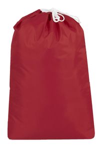 Wäschesack mit Kordelzug, 100 % Polyester, 52x75 cm, rot