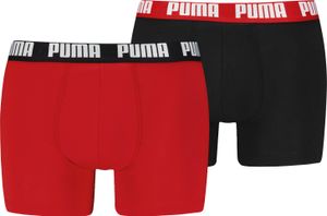 PUMA MEN EVERYDAY BASIC BOXER 2P, S 011 Červená / černá S