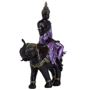 Großer Thai Buddha auf Elefant Large Thai Buddha Riding an Elephant Purple