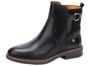 Pikolinos Damen Stiefelette Leder Ankle Boot Zierriemen Aldaya W8J-8604, Größe:39 EU, Farbe:Schwarz