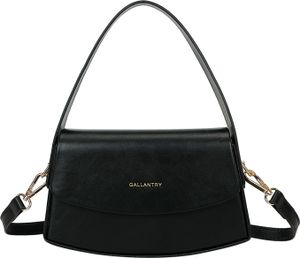 Gallantry, Schultertasche Baguette für Damen, Schwarz