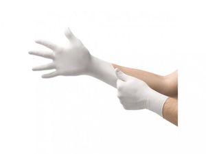 NITRYLEX medizinische Einweghandschuhe aus Nitril weiß - 100 Stück, Größe S, M, L, XL RUKNIT_MERC_B_S