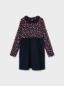 Kinder Print Kleid für Mädchen Freizeit Dress Langarm NKFODNIA |