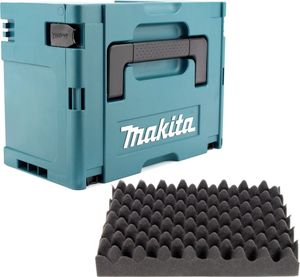Makita MAKPAC 3 Systemkoffer - mit Universaleinlage für Makita 18 V Akku Geräte Schrauber Sägen Schleifer