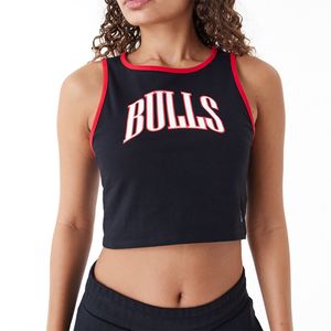 New Era Ladies Crop Tank Top Chicago Bulls schwarz - L