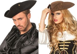 Piratenhut Pirat Piratin zu Karneval Fasching schwarz