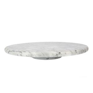 CHEFMADE Servierplatte 30cm Tortenplatte - Wurstplatte drehbare Platte in Marmoroptik Käseplatte - dekoratives für Kuchen oder Torten Serviertablett Kuchenplatte