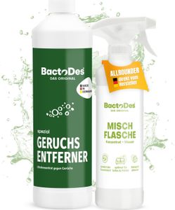 BactoDes Spezial Geruchsneutralisierer Geruchsentferner 1 Liter Flasche inkl. Mischflasche
