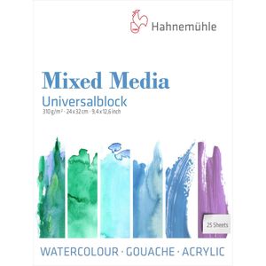 Hahnemühle Universalblock 25 Bl. Mixed Media 24x32 cm 310 g