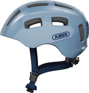 ABUS Fahrradhelm Youn-I 2.0 - mit Licht für Kinder, Jugendliche und junge Erwachsene - für Mädels und Jungs - Hellblau, Größe M