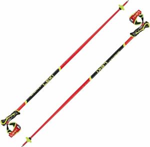 Leki WCR SL 3D Bright Red/Black/Neonyellow 115 cm Ski-Stöcke