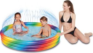 Happy People Regenbogen-Pool mit Sprinkler 150x25 cm