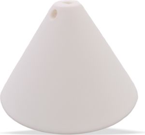 Baldachin mit Zugentlastung für Lampenkabel - konische Bauform Ø 110x80 mm Kunststoff | Weiß