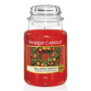 Yankee Candle Red Apple Wreath - Große Duftkerze im Glas - 623g