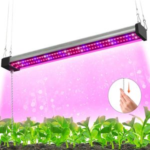 96 LED Pflanzenlampe Vollspektrum Grow Lampe Zimmerpflanzen Wachstumslampe Pflanzenlicht mit Zugkette Schalter, 50cm