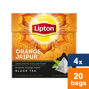 Lipton - Schwarzer Tee Orange Jaipur - 4x 20 Teebeutel