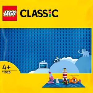 LEGO 11025 Classic Blaue Bauplatte, quadratische Grundplatte mit 32x32 Noppen als Basis für LEGO Sets, Konstruktionsspielzeug für Kinder