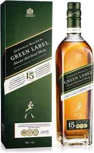 Johnnie Walker Green Label 15 Jahre Blended Malt Scotch Whisky in Geschenkpackung | 40 % vol | 0,7 l