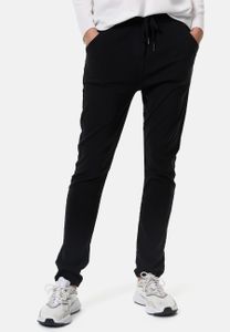 PM SELECTED Dámske ležérne outdoorové nohavice s vreckami a šnúrkou na stiahnutie čierne v jednej veľkosti 34 - 38 PM18