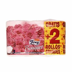 Foxy Bouquet Papel HigiEnico Color  &  Perfume 3 Capas 6 Rollos