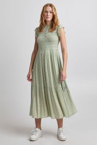 b.young BYFELICE SMOCK DRESS - Damen Freizeitkleid Kleid mit Flügelärmeln in Midi-Länge