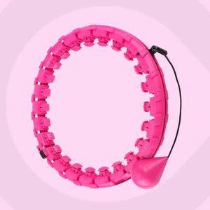 Chytrá obruč Hula Hoop nastavitelná pro trénink, fitness trenažér břicha - SPINSLIM Pink