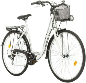 28 Zoll City Fahrrad Shimano 7 Gang, Korb, Lichtanlage Unisex
