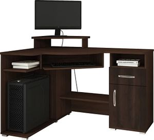 Eckschreibtisch für Zimmer/Arbeitszimmer (Rechts, Brown)