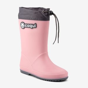 Coqui Baby Stiefel Regenkragen 8509 Pulver Pink / Grau - 35