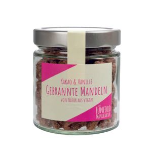 Gebrannte Mandeln | Kakao, Vanille | vegan | 200g Glas