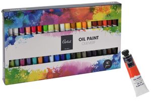 Ölfarben Set für Anfänger und Profis - 40 Tuben je 20 ml - Künstler Bedarf Malerei Zubehör