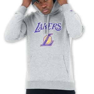 New Era Fleece Hoody - NBA Los Angeles Lakers grau